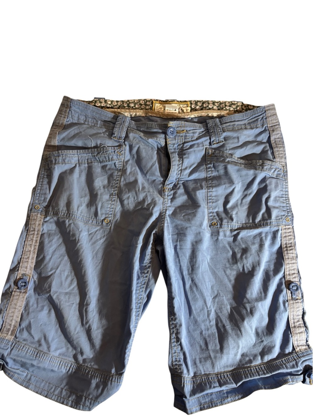 Aventura Women's Cargo Bermuda Shorts Lot of 2 Size 12 Blue & Khaki - Picture 12 of 12